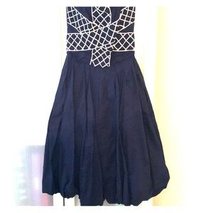 Strapless cocktail dress